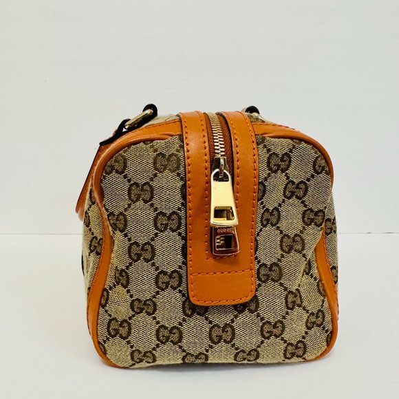 GUCCI SIGNATURE BOSTON BAG WITH DUST BAG MADE IN ITALY - Picture 3 of 15